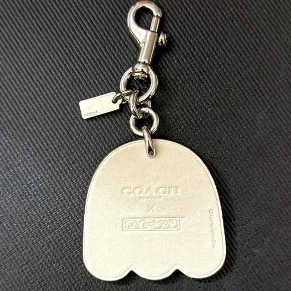 COACH MS PAC-MAN PINKY GHOST KEYCHAIN - Picture 5 of 8